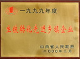 生鐵轉化先進鄉鎮企業
